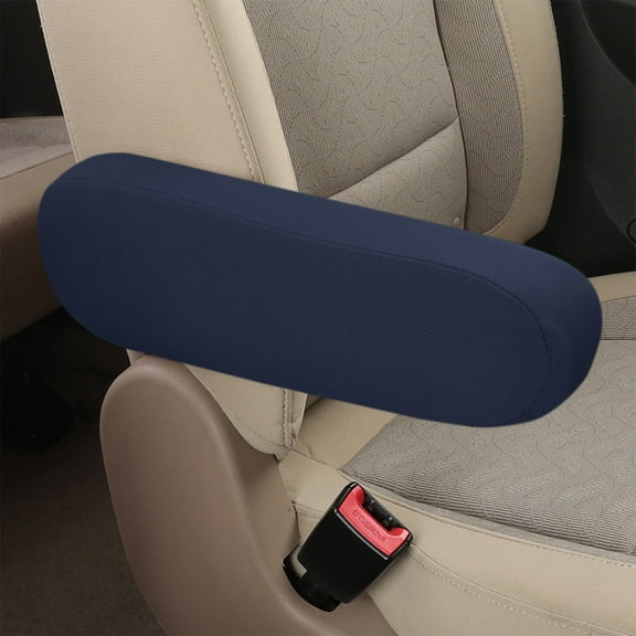 Car Armrest Cover 1PC Universal Fit 14.00x4.00x2.50in, Elastic Fabric Protector Guards Against Wear for Trucks SUVs(Dark Blue),Ccwuwei