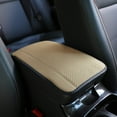 thumbnail image 1 of Car Armrest Cover Console Protector Pad Universal Car Console Cover, Fiber Leather Armrest Pad, Non-Slip Mat for SUV/Truck/Car, 12.6x7.5" Interior Protector Beige, 1 of 7