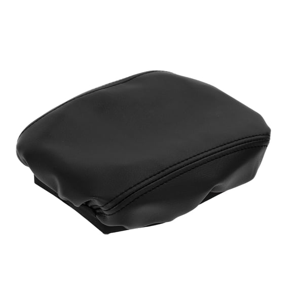 Car Armrest Cover Protection for VW T-ROC 2018-2024 Console Lid Cover Pad Protector Anti-Scratch Armrest Protection PU Leather Black Black