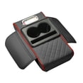 thumbnail image 1 of Car Armrest Cushion Cover With 2 Storage Bags Cup Holder Tissue Slot Phone Slot For Car Sedans Car Accessories Interior Organizers, 1 of 5