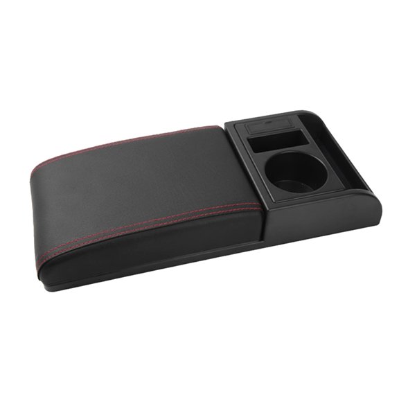 Car Armrest Cushion Pad Center Console Box Cover Elbow Bracket With Cup Holder