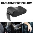 thumbnail image 1 of Car Armrest Cushion, Soft Memory Foam Auto Armrest Pillow with Storage Bag, Leather Center Console Arm Rest Padded Cushion with Phone Holder, Universal Car Accessories (Black), 1 of 8