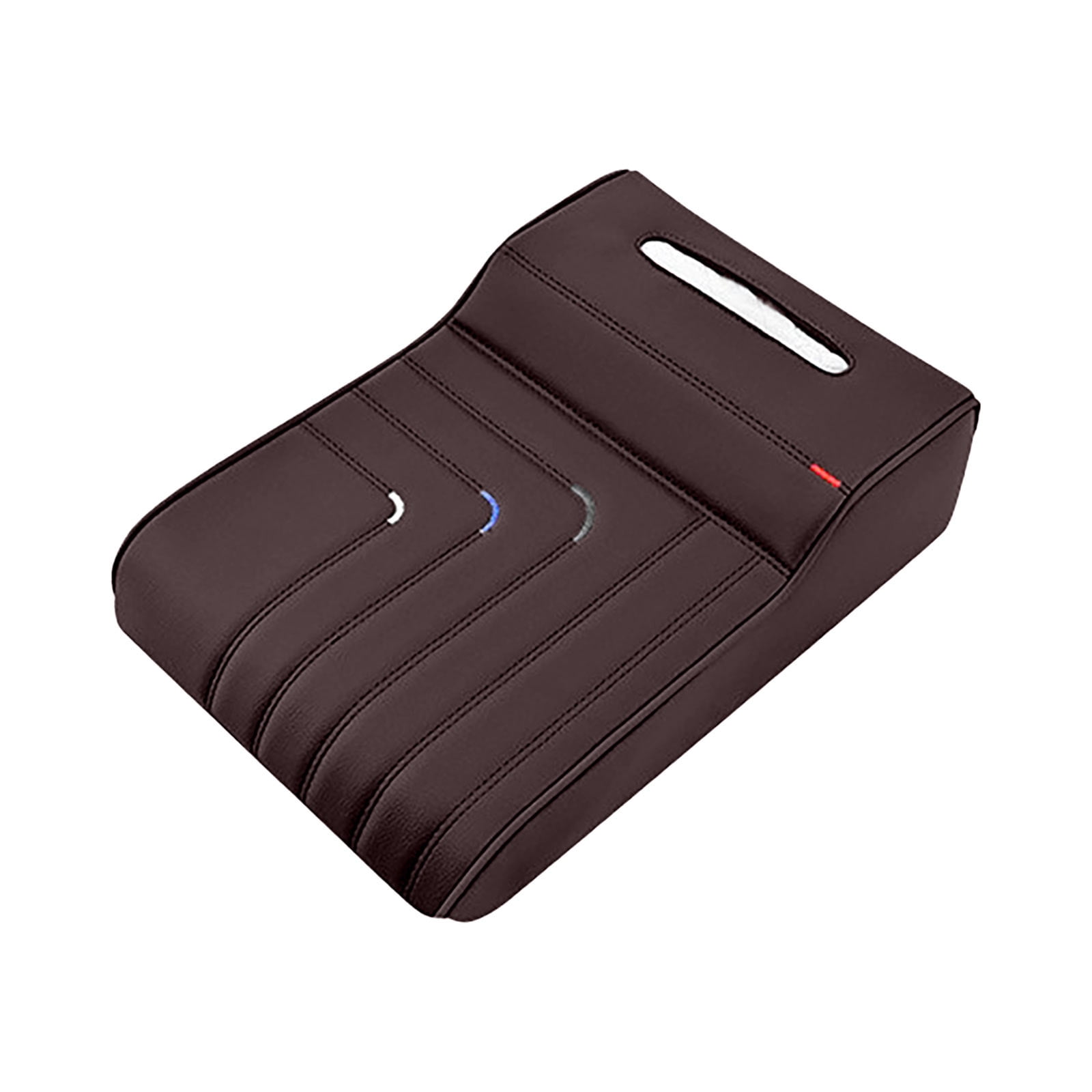 Car Armrest Organizer With Tissue Holder & Memory Foam Cushion ...