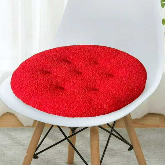 Comfortable Seat Cushion, Extra Thick Velvet Pad, Soft Furry Surface, Relieves Discomfort, Enhances Sitting Experience, Office Home Use, Ideal for Prolonged Sitting, Ergonomic Support Pad TOPLIU