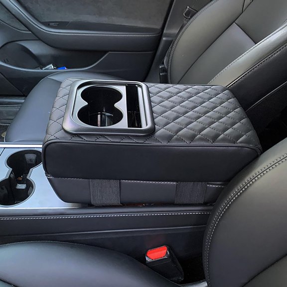 Car Armrest Pad,Auto Center Console Armrest,With Cup Holder,For Trucks, Car, Sedans