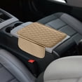 thumbnail image 1 of Car Armrest Storage Bag, Center Console Cushion Organizer, Leather Armrest Pad with Storage, Soft Foam Elbow Rest, Multi-Purpose Car Storage, Universal Fit for Cars Trucks SUVs, 1 of 6