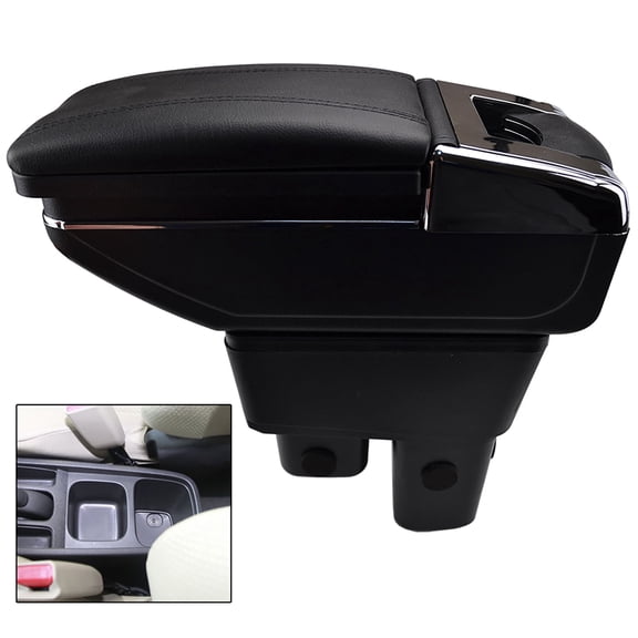 Car Armrest Storage Box Central for Honda Fit / Jazz 2009-2013 Console Box Comfort Rotatable