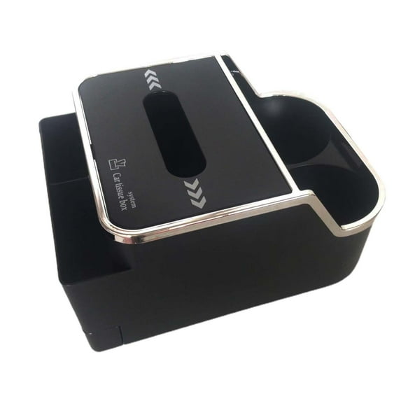 Car Armrest Storage Box Console Armrest Organizer Car Stowing Tidying Automotive Accessories Tissue Box Cup Holder for Suvs Cars Black