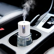 Car Aroma Diffuser,100ml Milk-Aromas Essential Oil Mist Aroma Machine for Gift, 3 Mode Mini Smart Car Air Freshener Spray for Car with Touch Switch