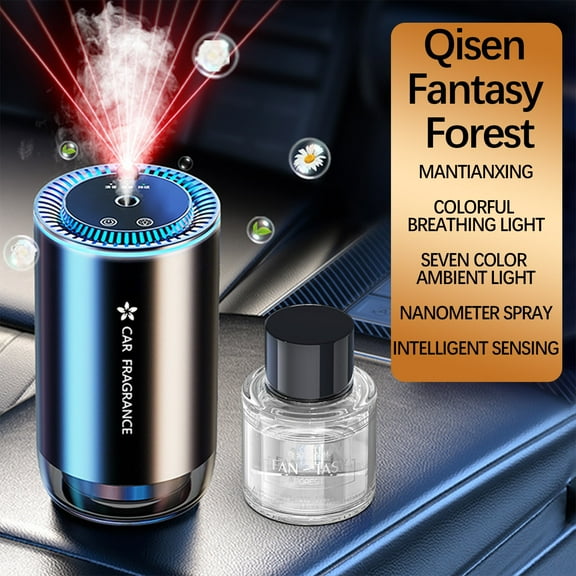 Car Aromatherapy Diffuser under $5! Yannianjz Car Diffuser, Smart Car Aromatherapy Diffuser with LED Light, USB Car Perfume Diffuser for Interior, Fragrance Machine for Car, Home, Office