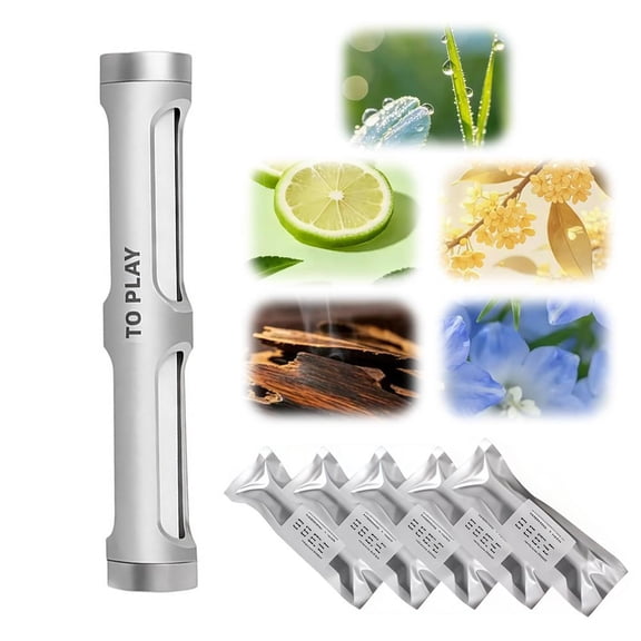 Car Aromatherapy Diffuser for Chery iCar V27, Aluminum Alloy Vehicle Air Freshener Silver Vent Fragrance Clip with 5 Refill Scent Sticks, Premium Auto Interior Perfume Decor