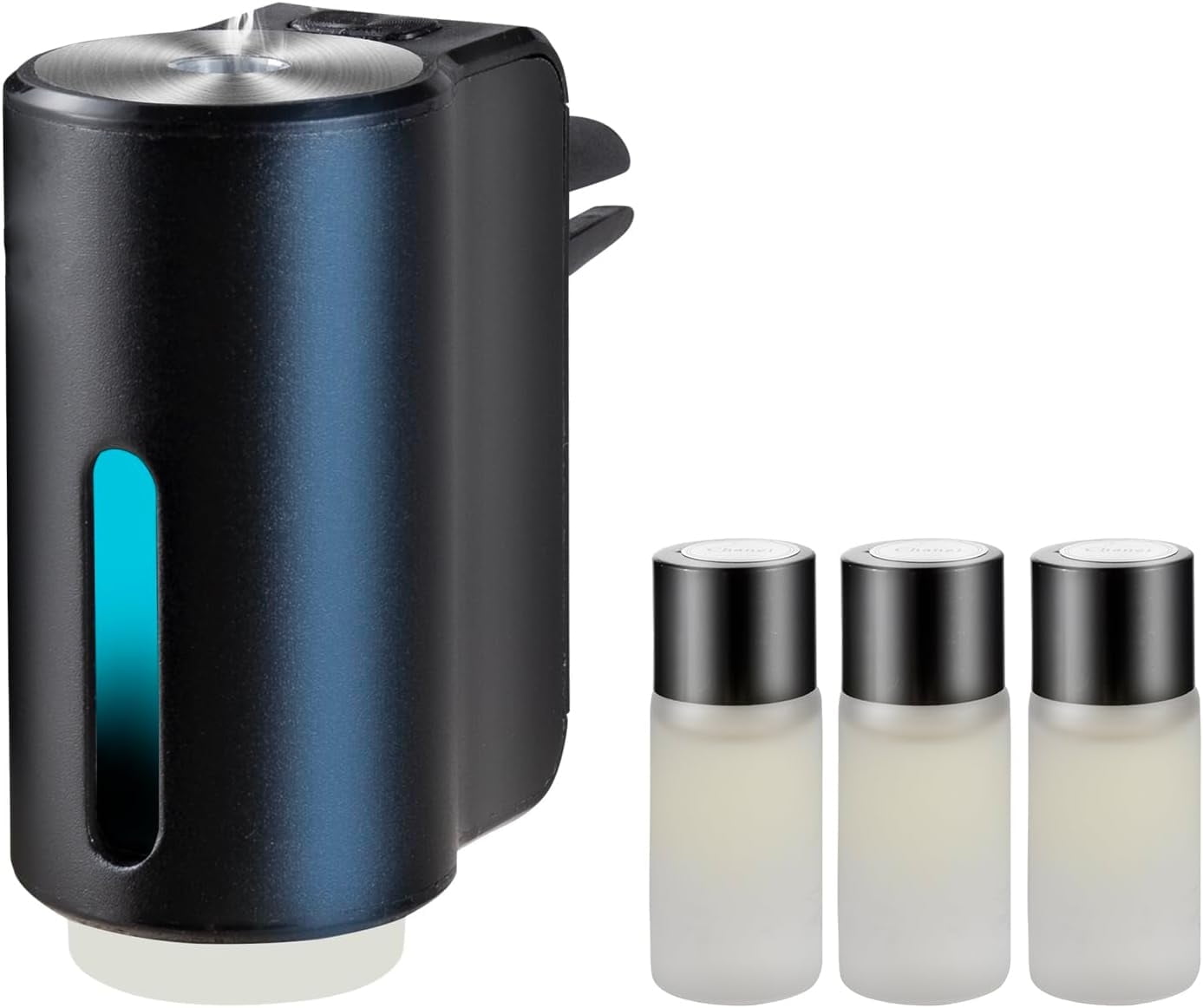 Car Aromatherapy Diffuser: Essential Oil Air Freshener and Humidifier for a Relaxing Drive, Car Air Freshener Cool Mist Mini Portable Diffuser for Car Home Office Bedroom Black