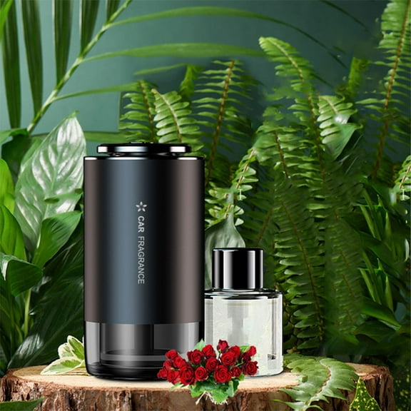 Car Aromatherapy Diffuser, Forest Scent Smart Car Perfume Spray, Aluminum Alloy Atomized Air Freshener, Long-Lasting Scent, Adjustable Light and Strong Modes, Car Interior Decoration Accessory