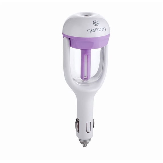 Car Aromatherapy Diffuser and Mini Humidifier USB Powered Portable Air Freshener Sprayer with Color Night Light 50ml Water Tank for Vehicle Home Office Desk