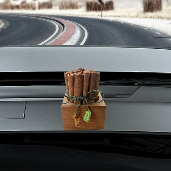 Car Aromatherapy Diffuser, Wooden Center Console Decoration, Portable Scented Ornament for Vehicle Interior, Home and Office Aromatic Accessory