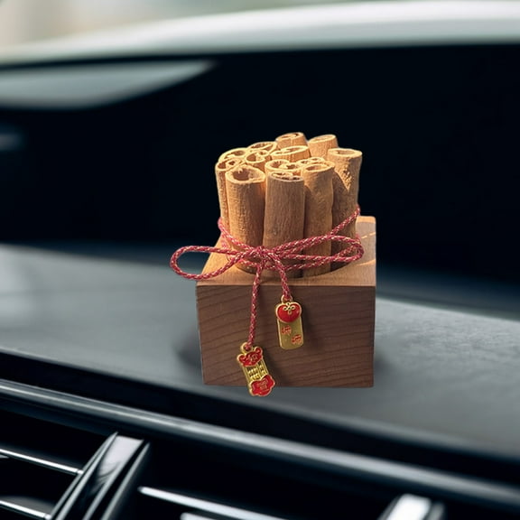 Car Aromatherapy Diffuser, Wooden Center Console Decoration, Portable Scented Ornament for Vehicle Interior, Home and Office Aromatic Accessory