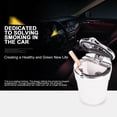 thumbnail image 1 of Car Ashtray (1-Pack), Easy Clean Up Detachable Stainless Car Ashtray with Lid Blue Led Light and Removable Lighter for Most Car Cup Holder, 1 of 1