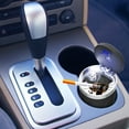 thumbnail image 1 of Car Ashtray under $5! Yannianjz Car Ashtray with LED Light, Portable Ashtray with Lid for Car Home, Stainless Steel Ashtray with Detachable Design, Smokeless Ashtray for Indoor Outdoor, 1 of 7
