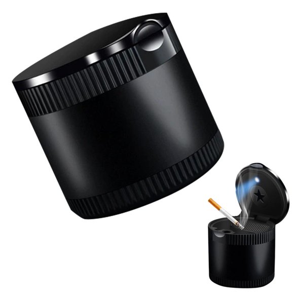 Car Ashtray Car Door Ashtray Windproof And Fly Ash-Proof Inner Metal Container