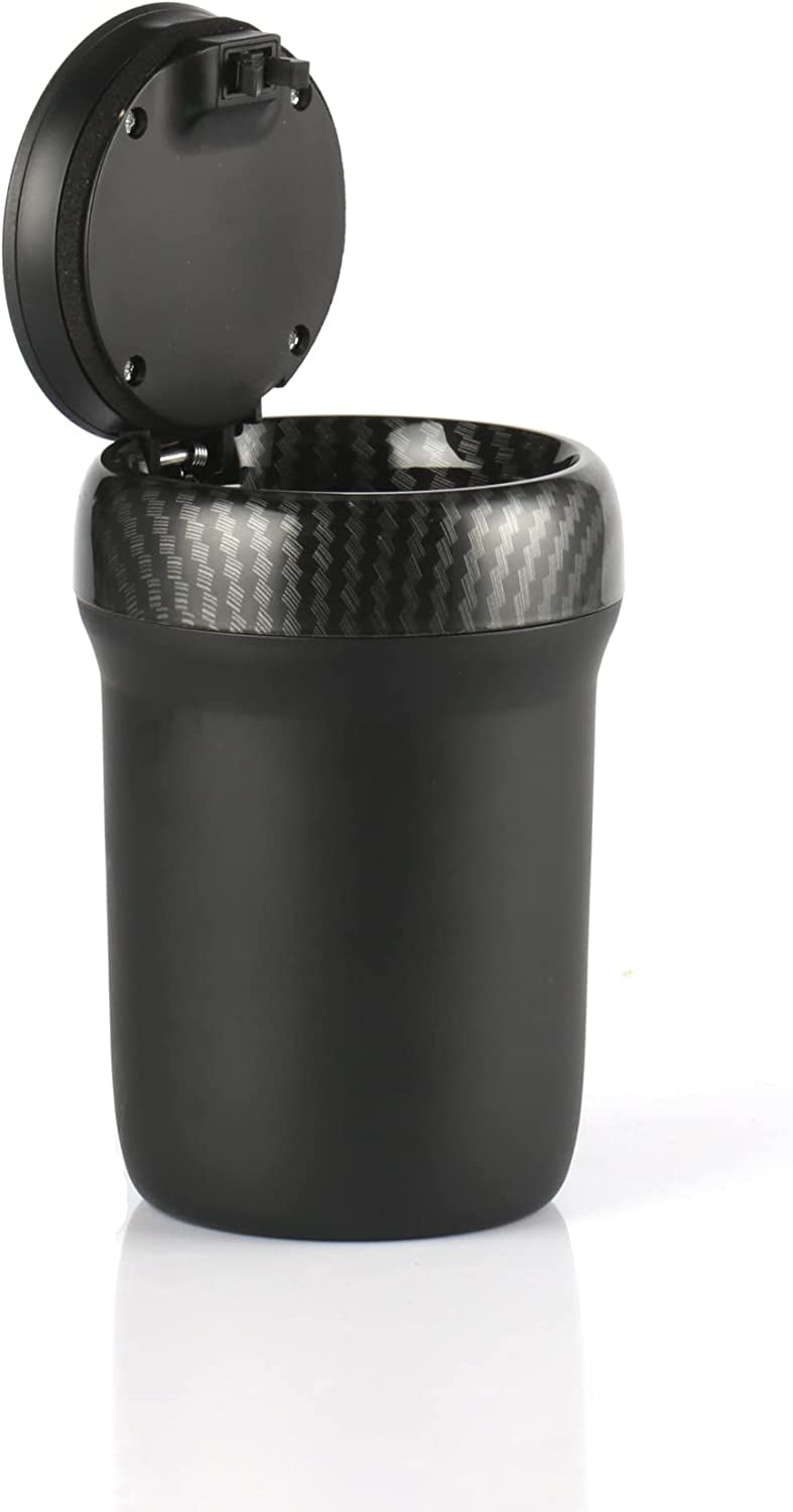 Car Ashtray, with Color Breathing Light, Portable Smokeless Car Ashtray