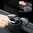 thumbnail image 1 of Car Ashtray with Lid and Automatic Infrared Sensor, Smart Metal Smokeless Ashtray with Odor Lock and Fast Extinguish, Rechargeable Large Capacity Ashtray for Car Office Home Use, 1 of 9