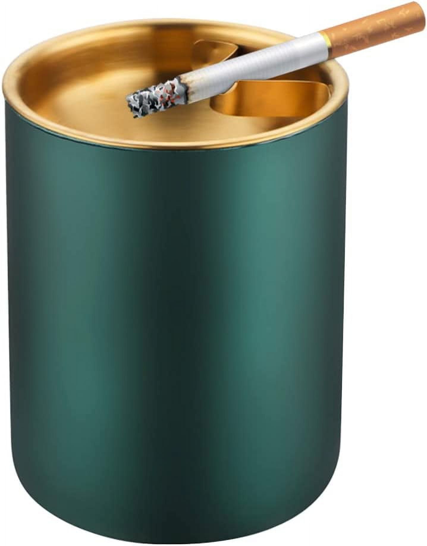 Car Ashtray with Lid, Stainless Steel Cigarette Ashtrays for Auto Cup