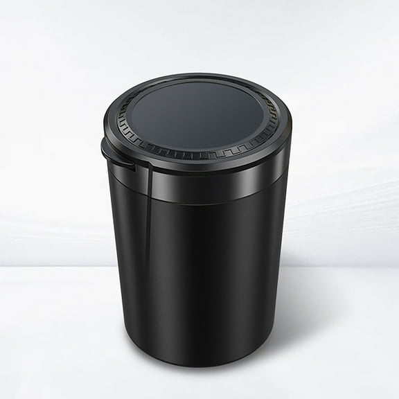 Car Ashtray With Metal Inner Compartment, One-Button Open Lid, Multi-Functional Vehicle Ash Storage, No Ash Drop Design, Durable Car Smoking Accessory, Compact Automotive Holder