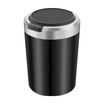 Car Ashtray Portable with Lid for Cup Holder Smell Proof, Smokeless Ashtray with LED Light , Mini Car Trash Can, Ash Tray for Most Car, Office, Home