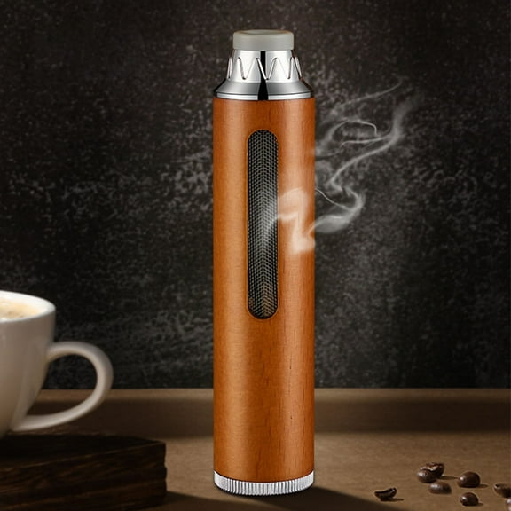 Car Ashtray, Smokeless Ashtray for Car with Carbon Fiber Pattern,Portable Ash Tray Ceramic Inner Wall with LED Car Accessories Ashtrays for Travel, RV,Outdoor,Home