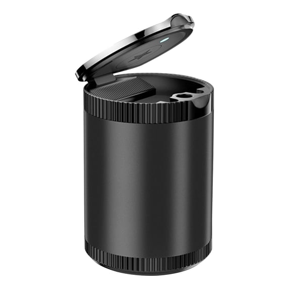 Car Ashtray with LED Light - Portable and Easy to Clean - Ideal for Cars, Home, and Office