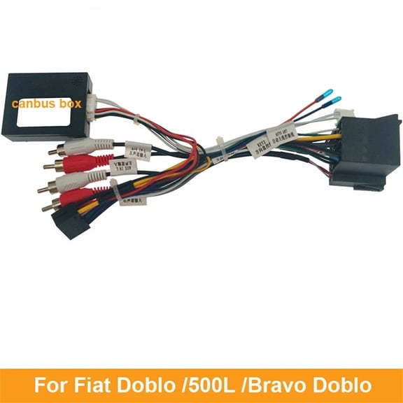 Car Audio 16 Pin Dvd Player Power Cable Adapter For Fiat Doblo 500L Bravo Doblo