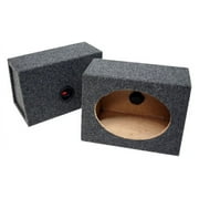 Car Audio Custom 6" X 9" Sealed Speaker Wedge Gray Carpet Enclosure Unloaded Box