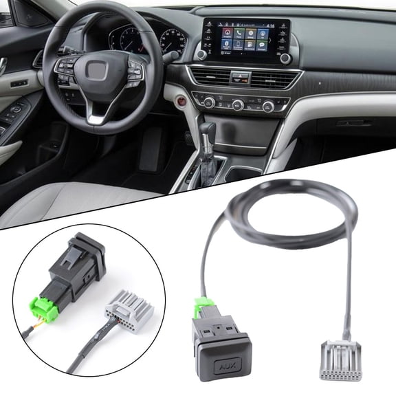 Car Audio Accessory Radio Aux Input Cable Adapter Designed for Honda Civic 8th Generation Ensures a Perfect Fit
