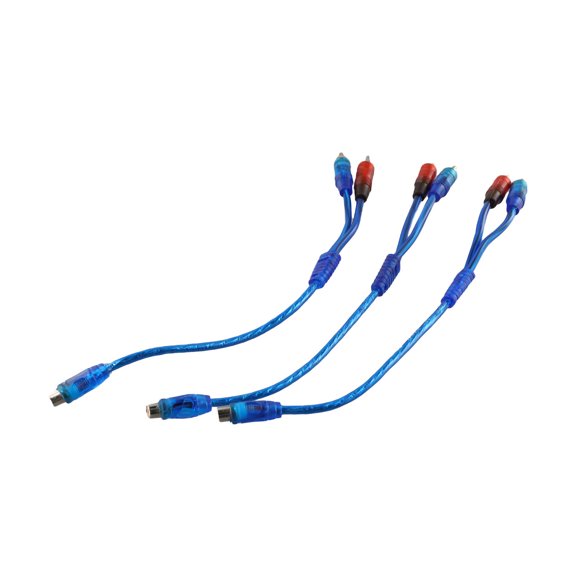 Car Audio Cable 1 Female To 2 Male For Rca Adapter Wire Splitter Signal Connector 3Pcs YIWEI