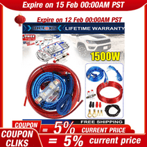 Car Audio Cable-Kit 1500W Amp Amplifier Install RCA Subwoofer Sub Wiring 8 Gauge