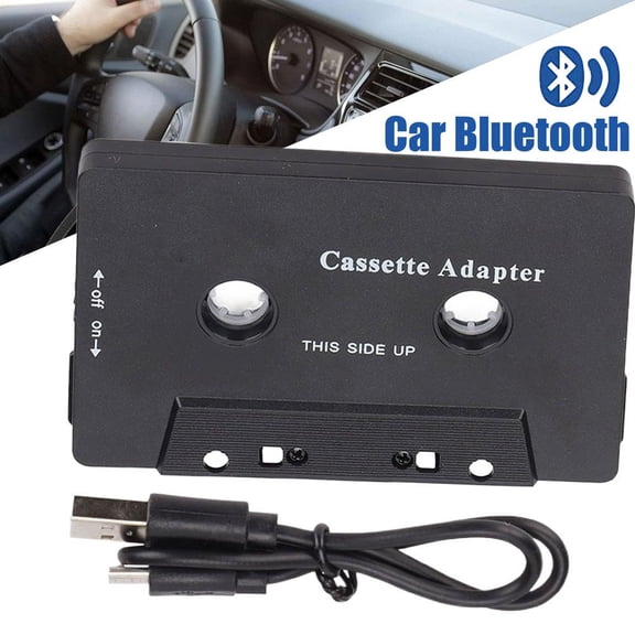 Car Audio Cassette Player Adapters,Tape Player Bluetooth 5.0 Cassette Aux Adapter, Suitable for Mobile Phones, MP3 Players, Tablet Computers
