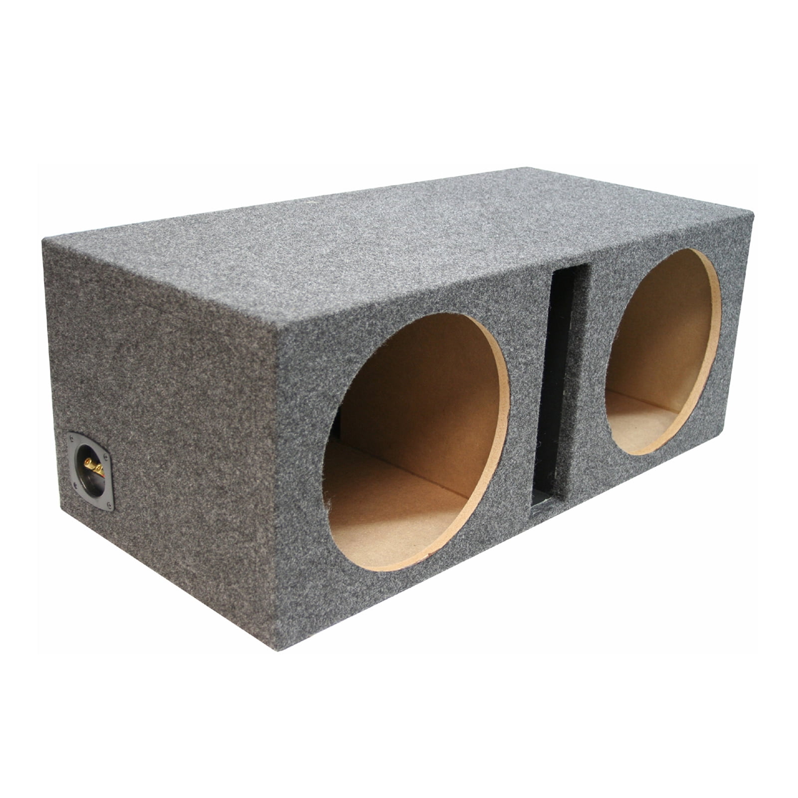 Car Audio Dual 10" Vented Subwoofer Stereo Sub Box Ported Enclosure 3/4