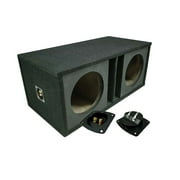 Car Audio Dual 15 Slot Vented Paintable Baffle Stereo Sub Box Enclosure