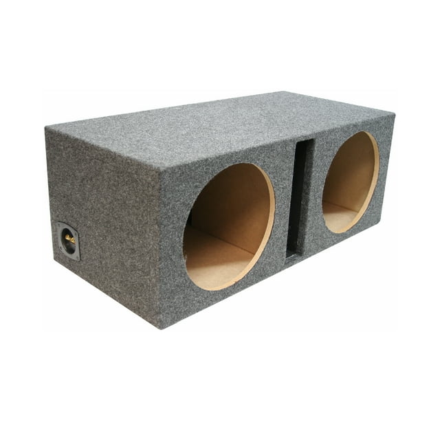 Car Audio Dual 15" Vented Subwoofer Stereo Sub Box Ported Enclosure