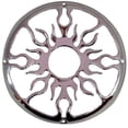thumbnail image 1 of Car Audio Flame 10-Inch Universal Sub Speaker Grill Cover Steel Chrome Finish, 1 of 1