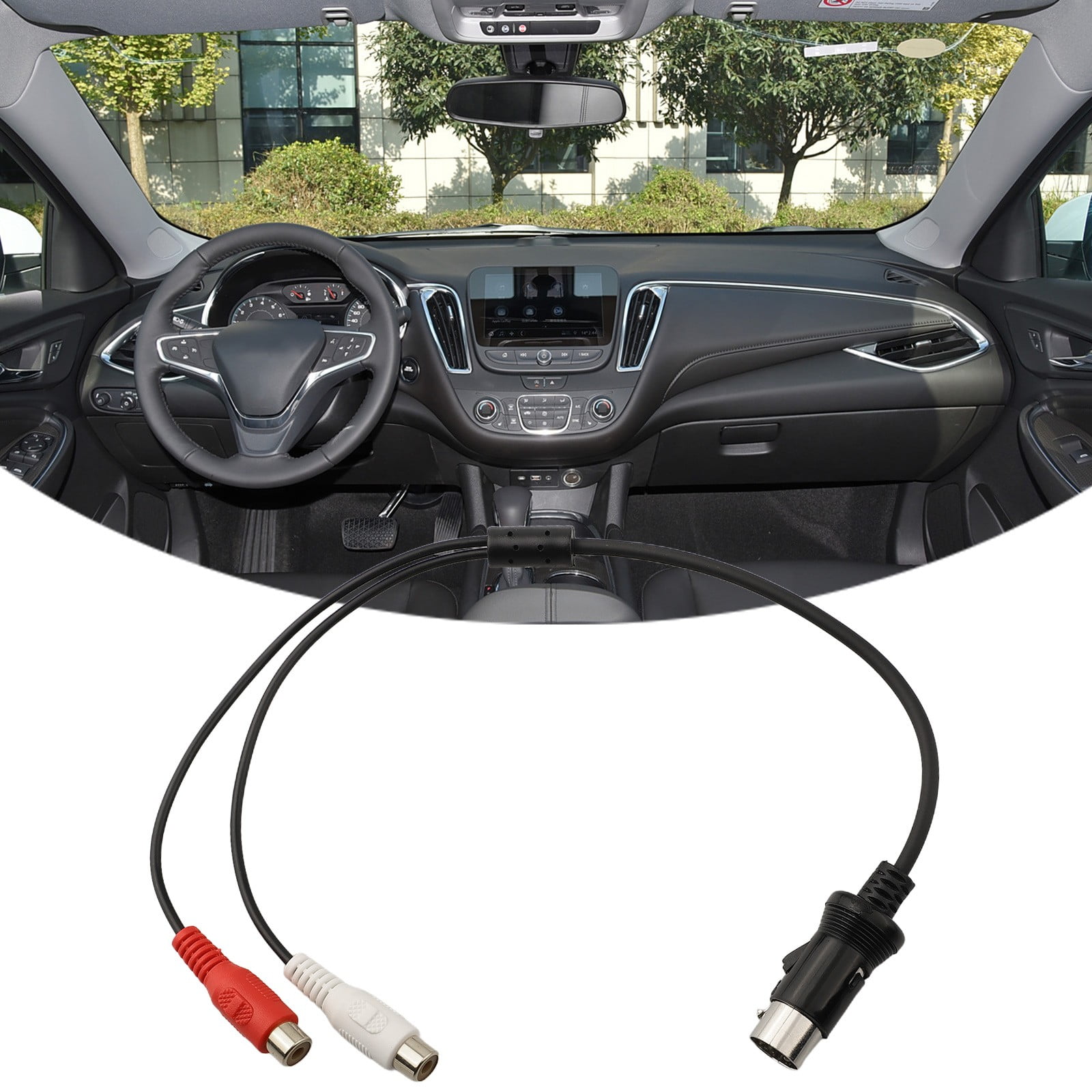 Car Audio For Rca To 13 Pin Cable Aux Audio Adapter For Kenwood Cd Player