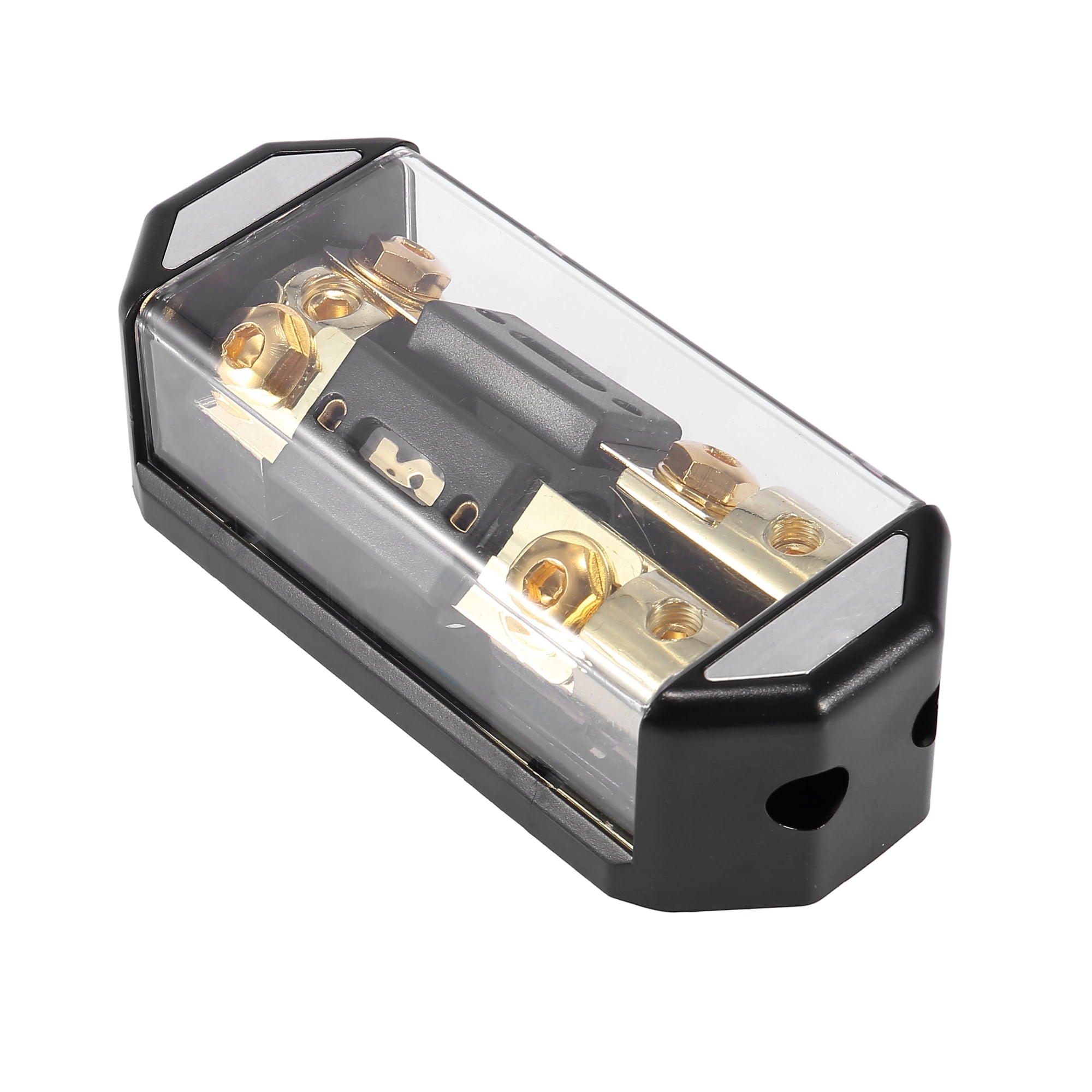 Car Audio Inline ANL Fuse Holder 2 Way with Fuse 1 x 0GA 2 x 4GA Distribution Block