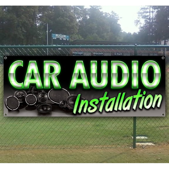 Car Audio Installation 13 oz Vinyl Banner With Metal Grommets