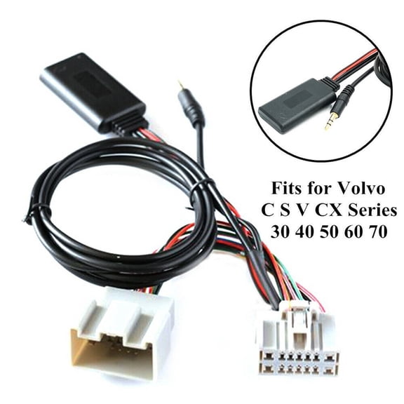 Car Audio Receiver Module AUX IN Bluetooth Adapter Audio AUX Cable Handsfree For Volvo C30 S40 V40 V50 S60 S70 C70 V70 S80 XC90
