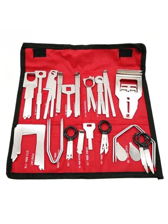 Car Audio Repair Tools 38 Pcs Car Audio Release Keys Extractor Car CD Player Disassembly Tools Metal Auto Radio Repair Removal Tool