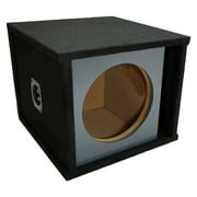 Car Audio Single 10 Slot Vented Paintable Baffle Stereo Sub Box Enclosure