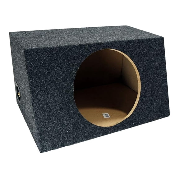 Car Audio Single 12" Sealed Subwoofer Salnted Hatchback Stereo Sub Box Enclosure
