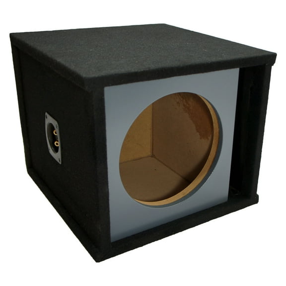 Car Audio Single 12" Slot Vented Paintable Baffle Stereo Sub Box Enclosure