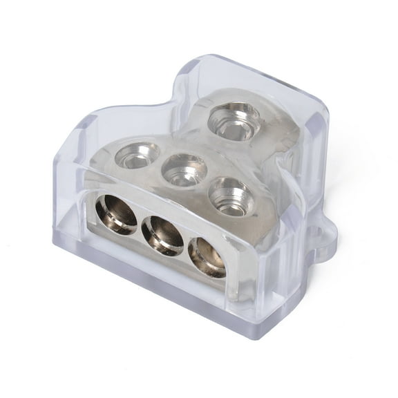Toyandona Power Distribution Block for Car Use Transparent with Gold Plated High Conductivity