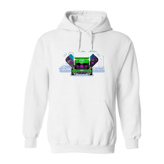 Car Audio System. Hoodie Men -Image by Shutterstock, Male x-Large